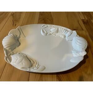 Lobster 3D Ceramic Seafood Serving Platter ~ Vintage~